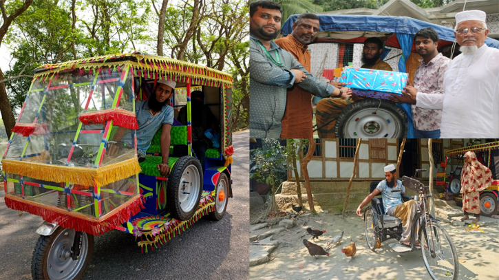 অটোরিকশায় ফিরেছে সালাউদ্দিনের জীবিকা